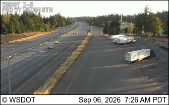 I-5 at MP 140.6: Weigh Station live camera view