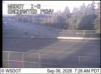 I-5 at MP 141.2: Enchanted Pkwy live camera view