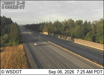 I-5 at MP 143: S 333rd St live camera view