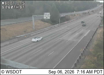 I-5 at MP 147.7: S 260th St live camera view