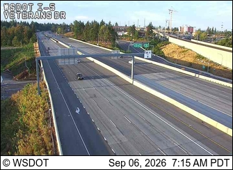I-5 at MP 149.4: Veterans Dr live camera view