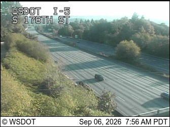 I-5 at MP 153.1: S 178th St live camera view