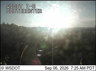 I-5 at MP 154.5: Southcenter live camera view