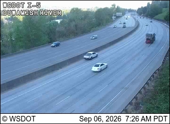 I-5 at MP 156.6: Duwamish River live camera view