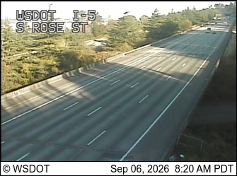 I-5 at MP 159.7: S Rose St (Mid-Boeing Field) live camera view
