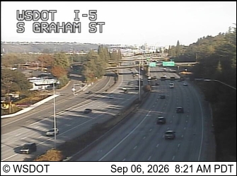 I-5 at MP 160.9: S Graham St live camera view