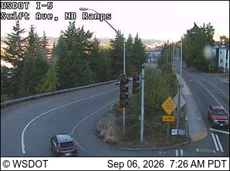 I-5 at MP 161: Swift Ave, NB Ramp live camera view