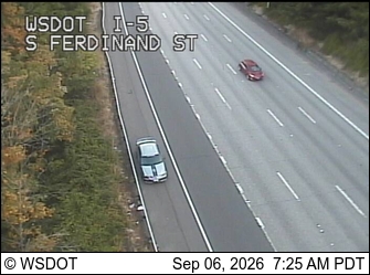 I-5 at MP 162: S Ferdinand St live camera view