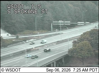 I-5 at MP 162.9: Spokane St live camera view