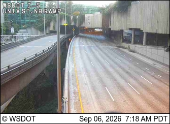 I-5 at MP 165.7: University St Ramp live camera view