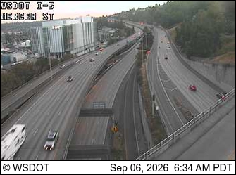 I-5 at MP 167: Mercer St live camera view