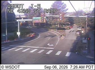 I-5 at MP 169.1: NE 42nd St Ramp live camera view