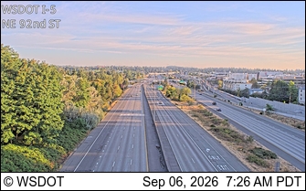 I-5 at MP 171.9: N 92nd St live camera view