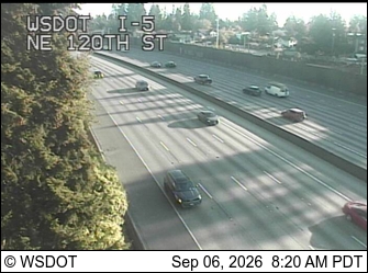I-5 at MP 173.3: NE 120th St live camera view