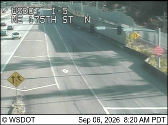 I-5 at MP 176.2: NE 175th St, NB live camera view