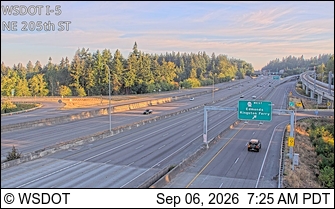 I-5 at MP 177.7: NE 205th St live camera view