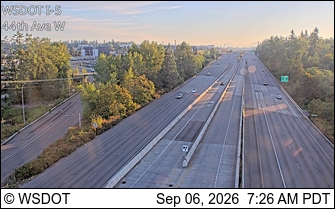 I-5 at MP 180.6: 44th Ave W live camera view