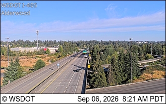 I-5 at MP 183: I-405 Interchange (Alderwood) live camera view