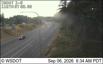 I-5 at MP 187.4: 112th St SW, SB live camera view