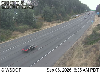 I-5 at MP 187.9: 112th St SW, NB live camera view