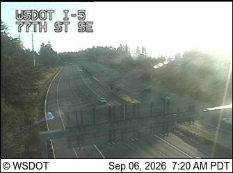 I-5 at MP 189.9: 77th St SE live camera view