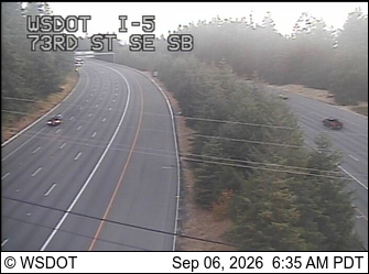 I-5 at MP 190.3: 73rd St SE, SB live camera view