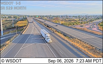 I-5 at MP 198.5: SR 529 SB Ramps live camera view