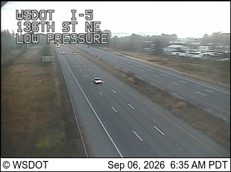 I-5 at MP 203.7: 136th St NE live camera view