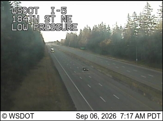 I-5 at MP 206.9: 184th St NE live camera view
