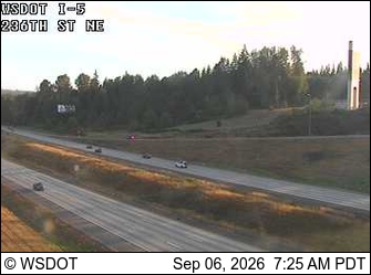 I-5 at MP 210.3: 236th St NE live camera view