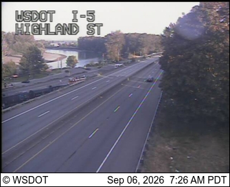 I-5 at MP 226.7: North of Kincaid St live camera view