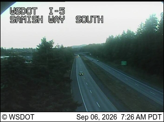 I-5 at MP 251.8: Samish Way SB Onramp live camera view