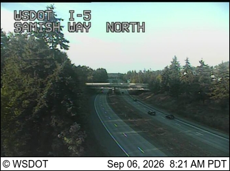 I-5 at MP 252.2: Samish Way NB Onramp live camera view