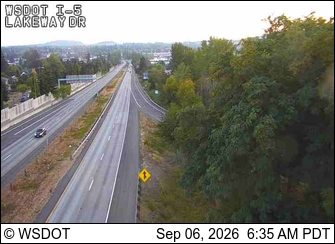 I-5 at MP 253: Lakeway Dr live camera view