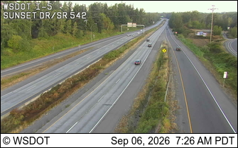 I-5 at MP 254.9: Sunset Dr live camera view