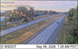 I-5 at MP 258.5: Bellingham Airport live camera view