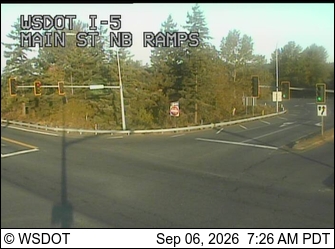 I-5 at MP 262.5: Main St NB Ramps live camera view