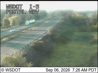 I-5 at MP 263.6: Portal Way live camera view