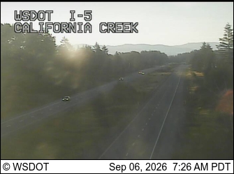I-5 at MP 266.8: California Creek live camera view