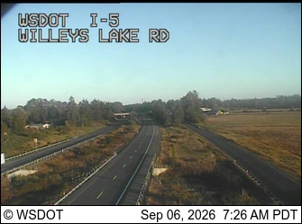 I-5 at MP 268.6: Willeys Lake Rd live camera view