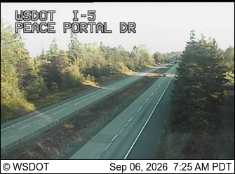 I-5 at MP 274.1: Peace Portal Dr live camera view