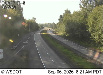 I-5 at MP 275.1: SR 543 Interchange live camera view