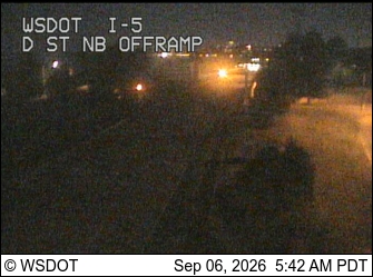 I-5 at MP 276.1: D St Offramp live camera view
