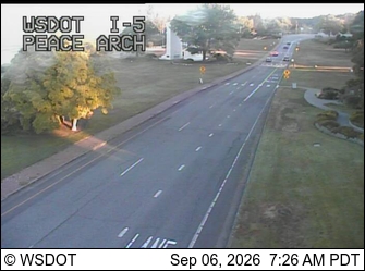 I-5 at MP 276.5: Peace Arch live camera view