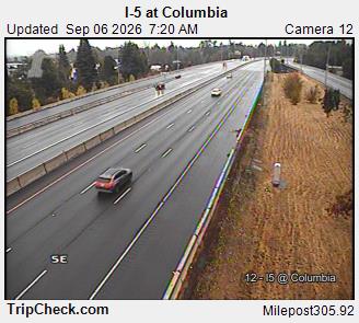 I-5 at Columbia live camera view