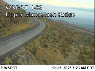 I-82 at MP 7.7: Manastash Ridge Summit live camera view