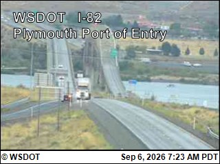 I-82 at MP 130.5: Plymouth Port of Entry live camera view