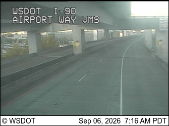 I-90 at MP 2.3: Airport Way, VMS live camera view