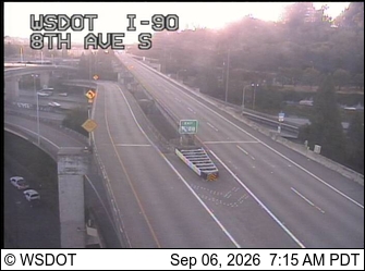 I-90 at MP 2.4: 8th Ave S, EB live camera view