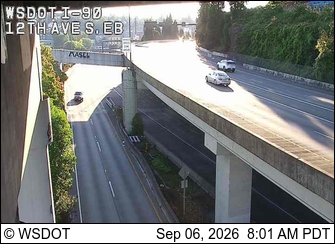 I-90 at MP 2.7: 12th Ave S, EB live camera view
